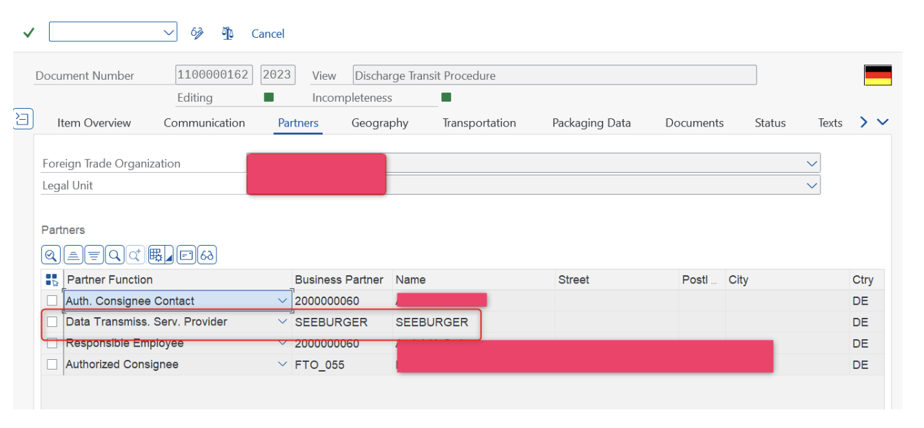 Custom Shipment Document in SAP GTS